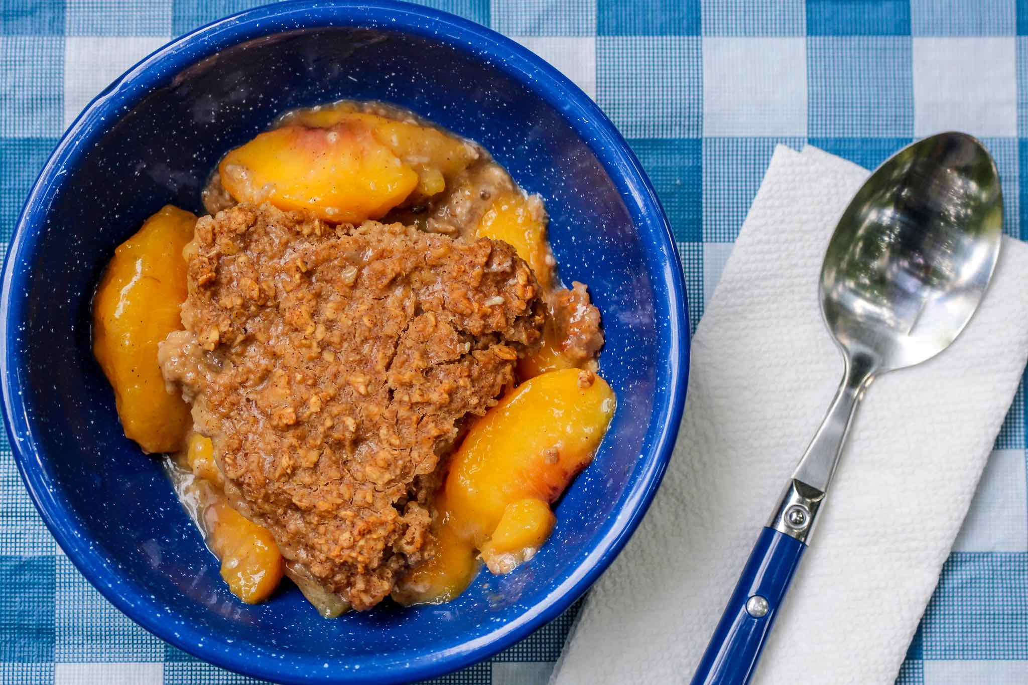 peach baked oatmeal