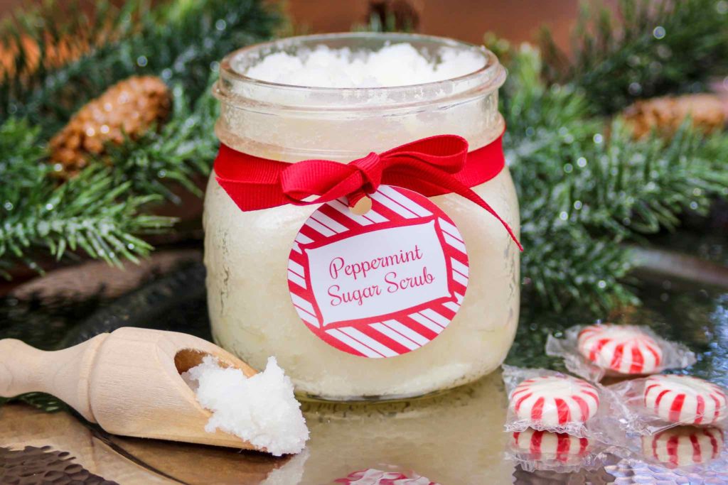 peppermint sugar scrub