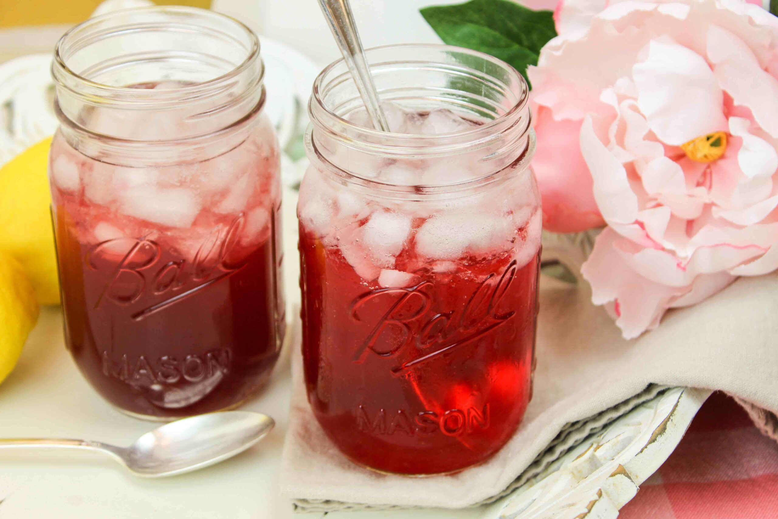 Sparkling Hibiscus Tea